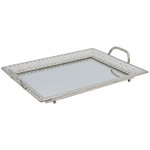 Paris Prix Plateau de Service  Miroir  42cm Argent