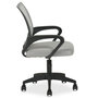 Voir la diapositive 3 : IDIMEX Chaise de bureau ergonomique JAKE réglable en tissu mesh