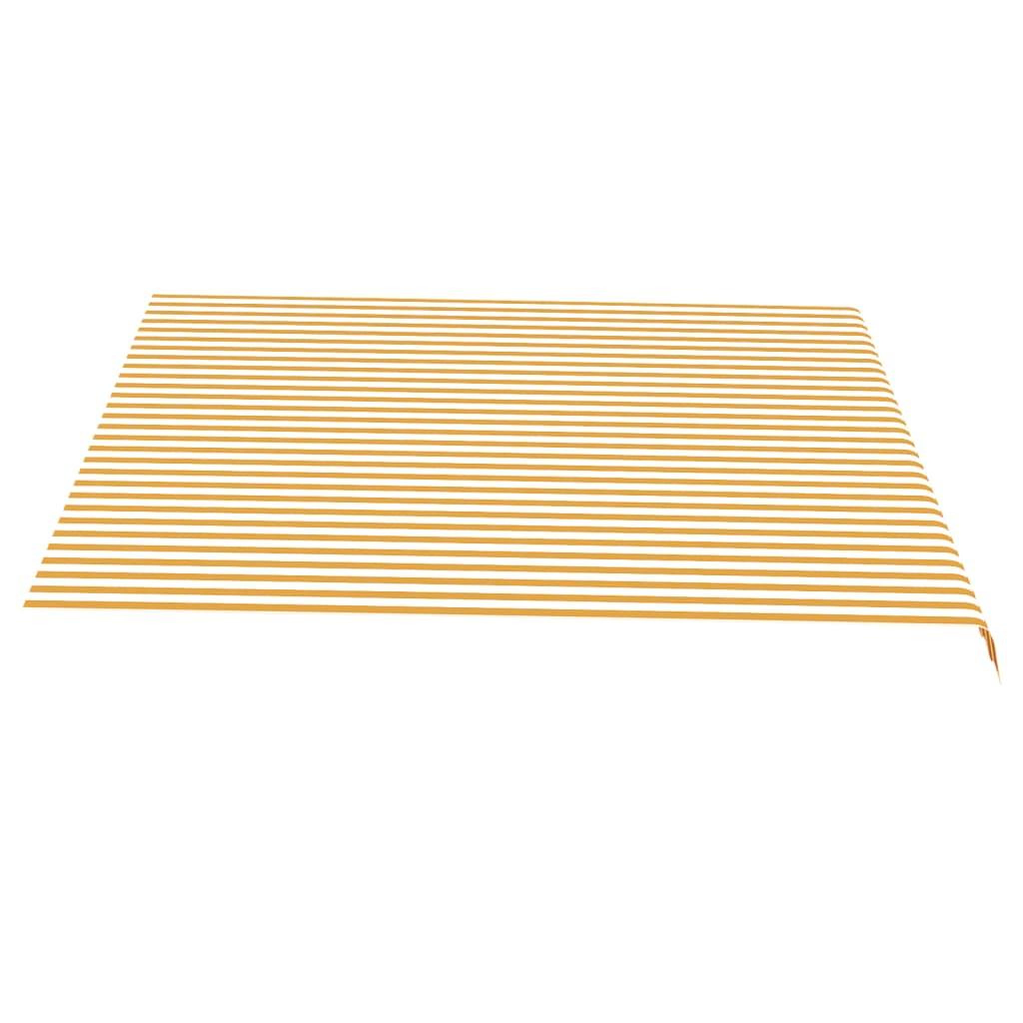 Voir la diapositive 4 : VIDAXL Tissu de remplacement pour auvent Jaune et blanc 4x3,5 m