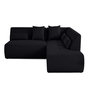 Voir la diapositive 1 : LISA DESIGN Onyx - canapé modulable d'angle droit 5 places - en tissu mailles 3d