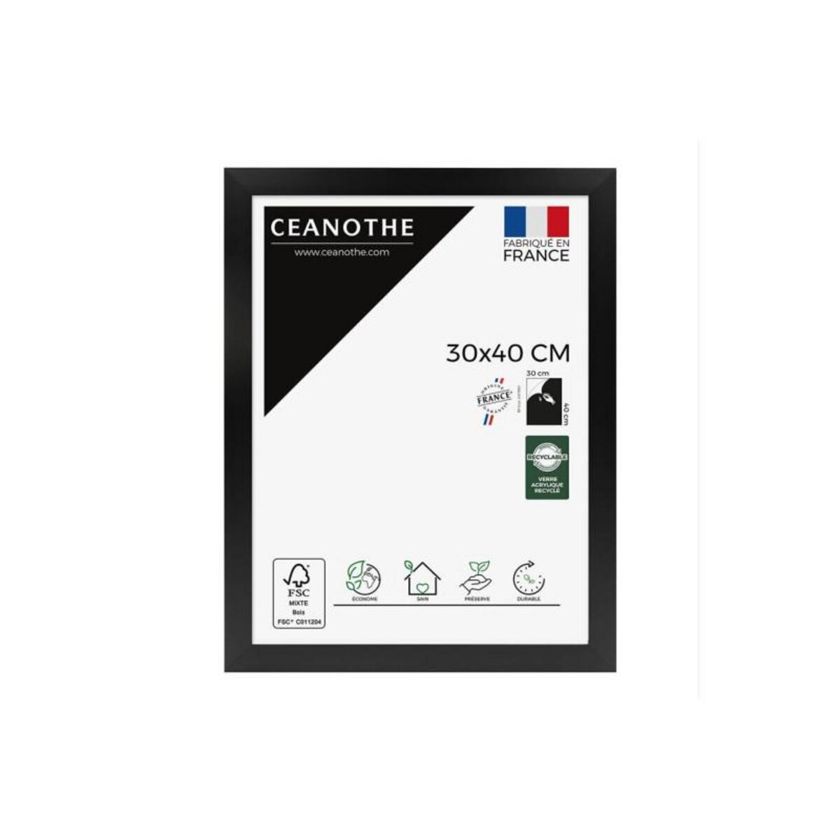 CEANOTHE Cadre Ceanothe CADRE 30X40 ETERNEL NOIR