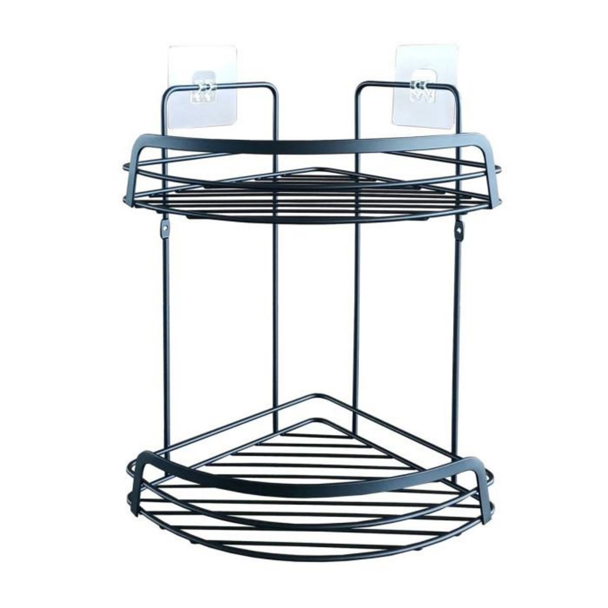 Paris Prix Serviteur de Douche Angle  Filaire Premium  34cm Noir