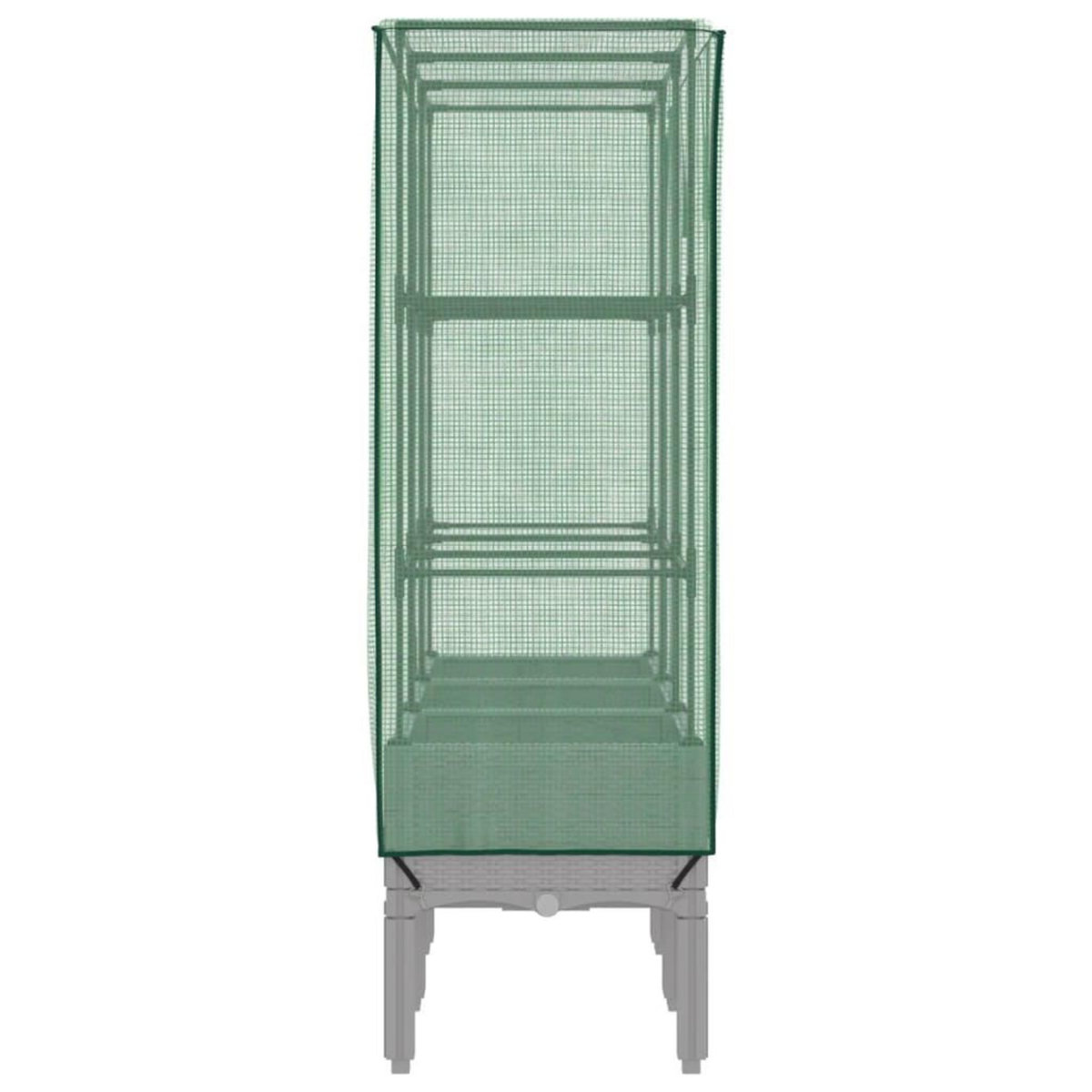 VIDAXL Jardiniere surelevee avec housse aspect rotin 120x40x140 cm