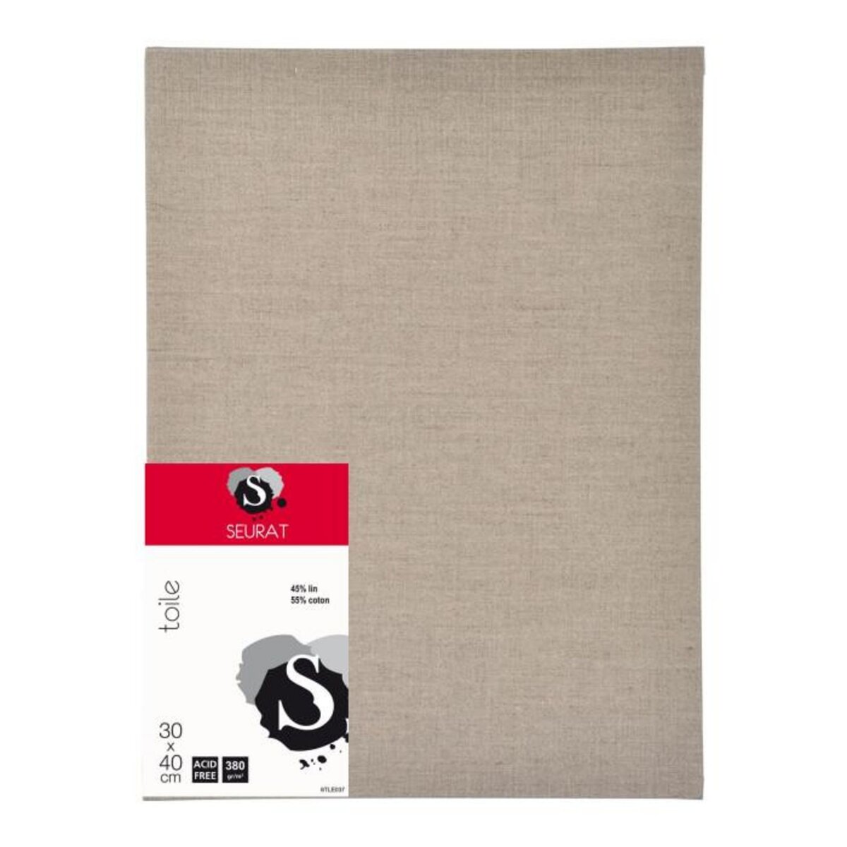 Paris Prix Toile Texturée à Peindre  Seurat  30x40cm Naturel