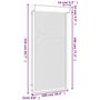 Voir la diapositive 6 : VIDAXL Volet roulant aluminium 100x210 cm blanc