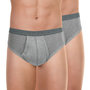 Voir la diapositive 1 : Athena Lot de 2 slips taille haute ouverts homme Coton Bio
