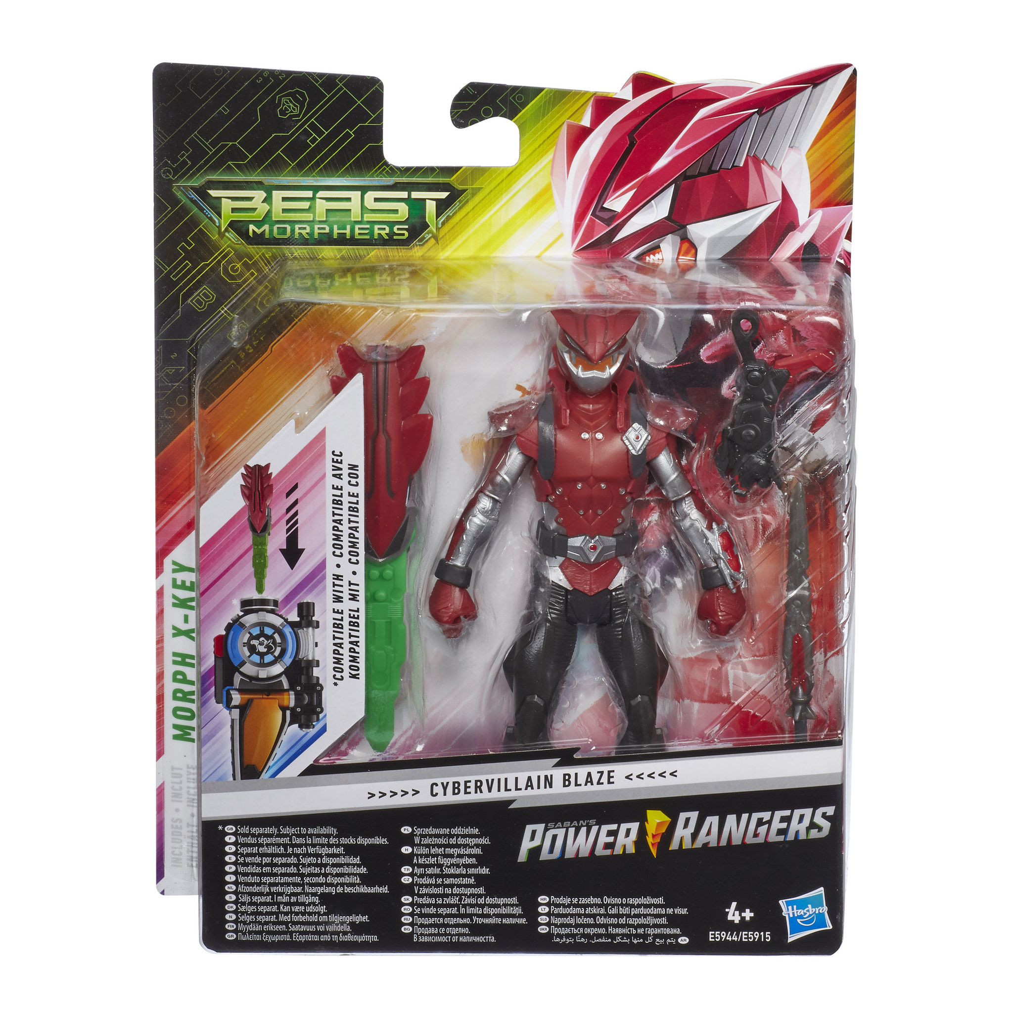 Voir la diapositive 9 : HASBRO Figurine articulée Ranger 15 cm - Power Rangers Beast Morphers