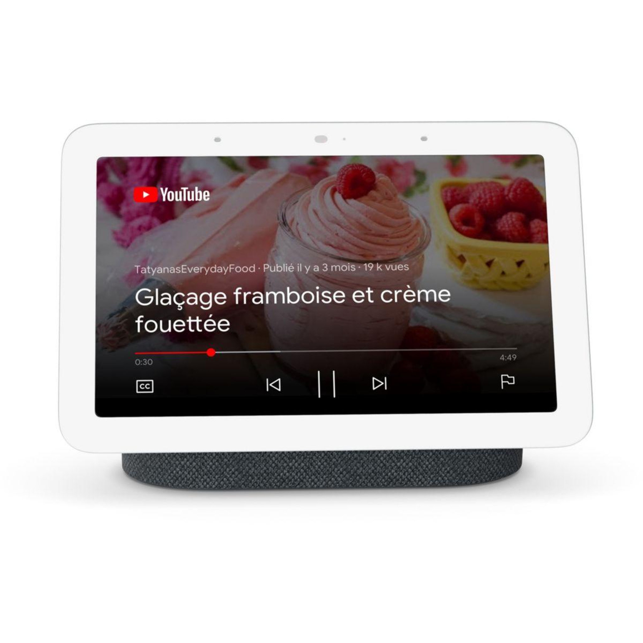 Voir la diapositive 1 : GOOGLE Assistant vocal Nest Hub 2 Charbon