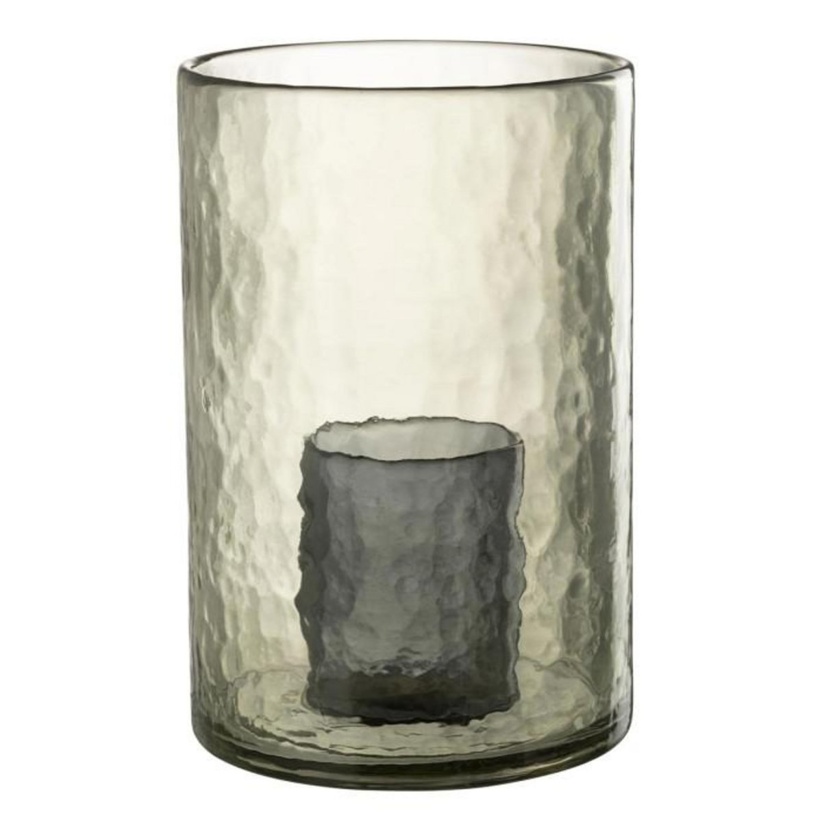 Paris Prix Photophore Double en Verre  Hurricane  30cm Vert