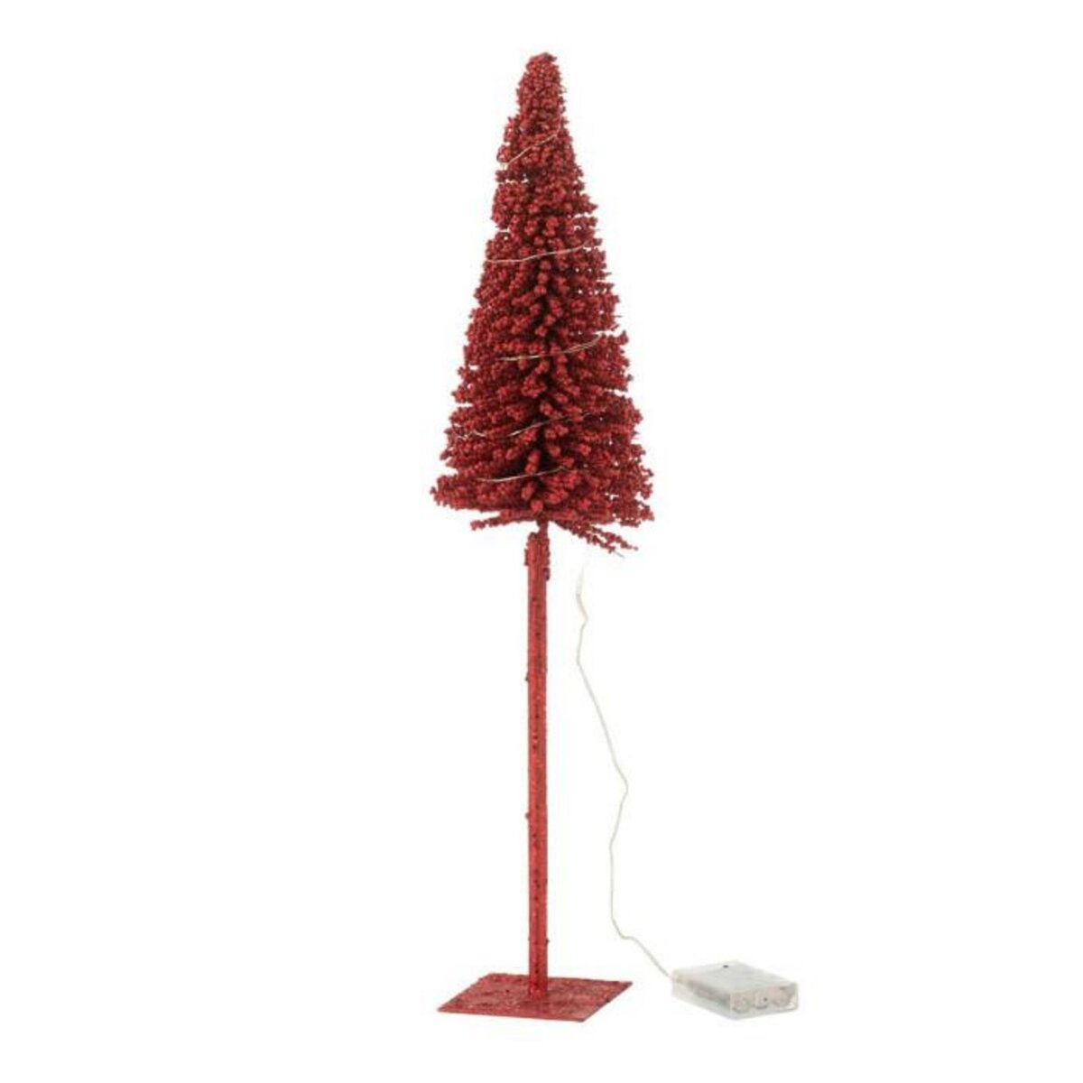 Paris Prix Statuette Déco à LED   Sapin  58cm Rouge