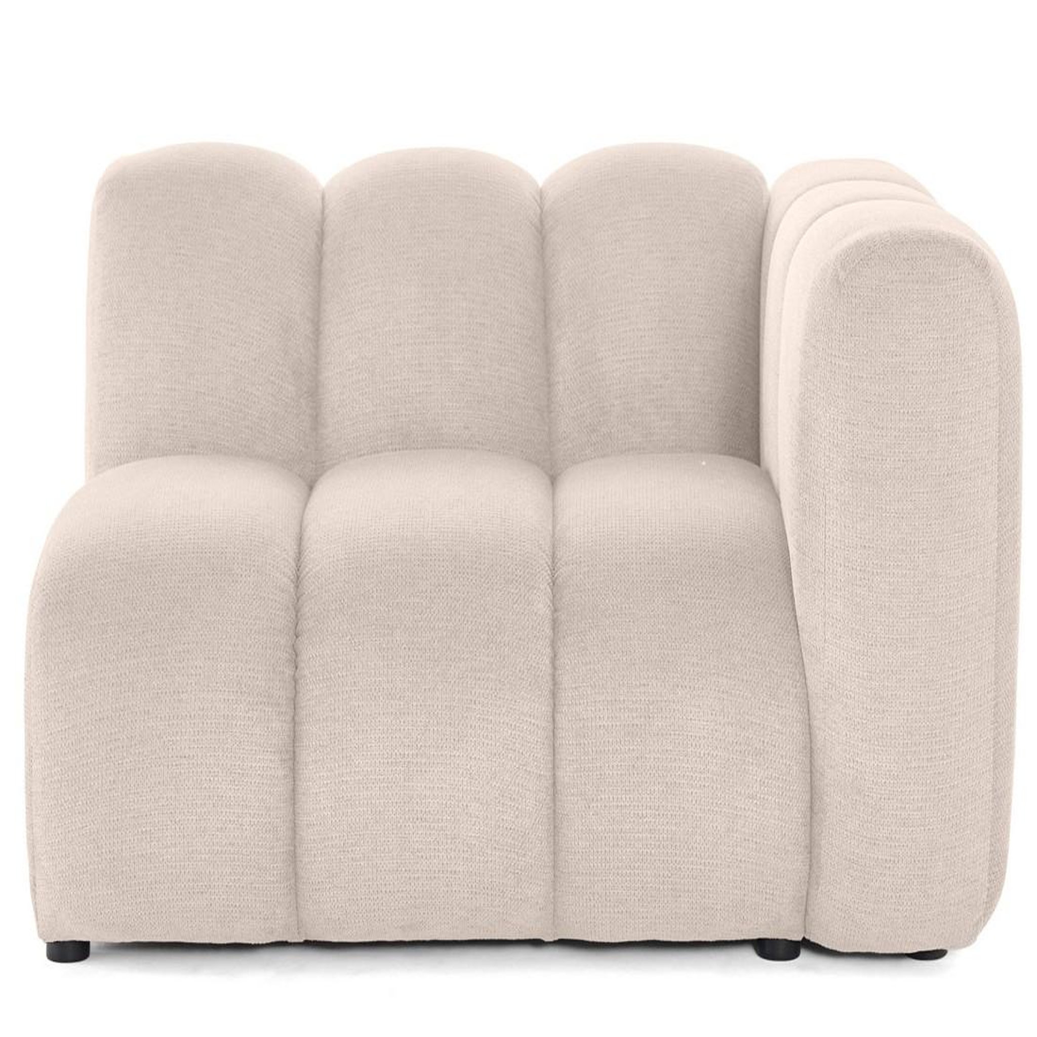 Voir la diapositive 4 : LISA DESIGN Debbie - module d'assise droit en tissu texturé