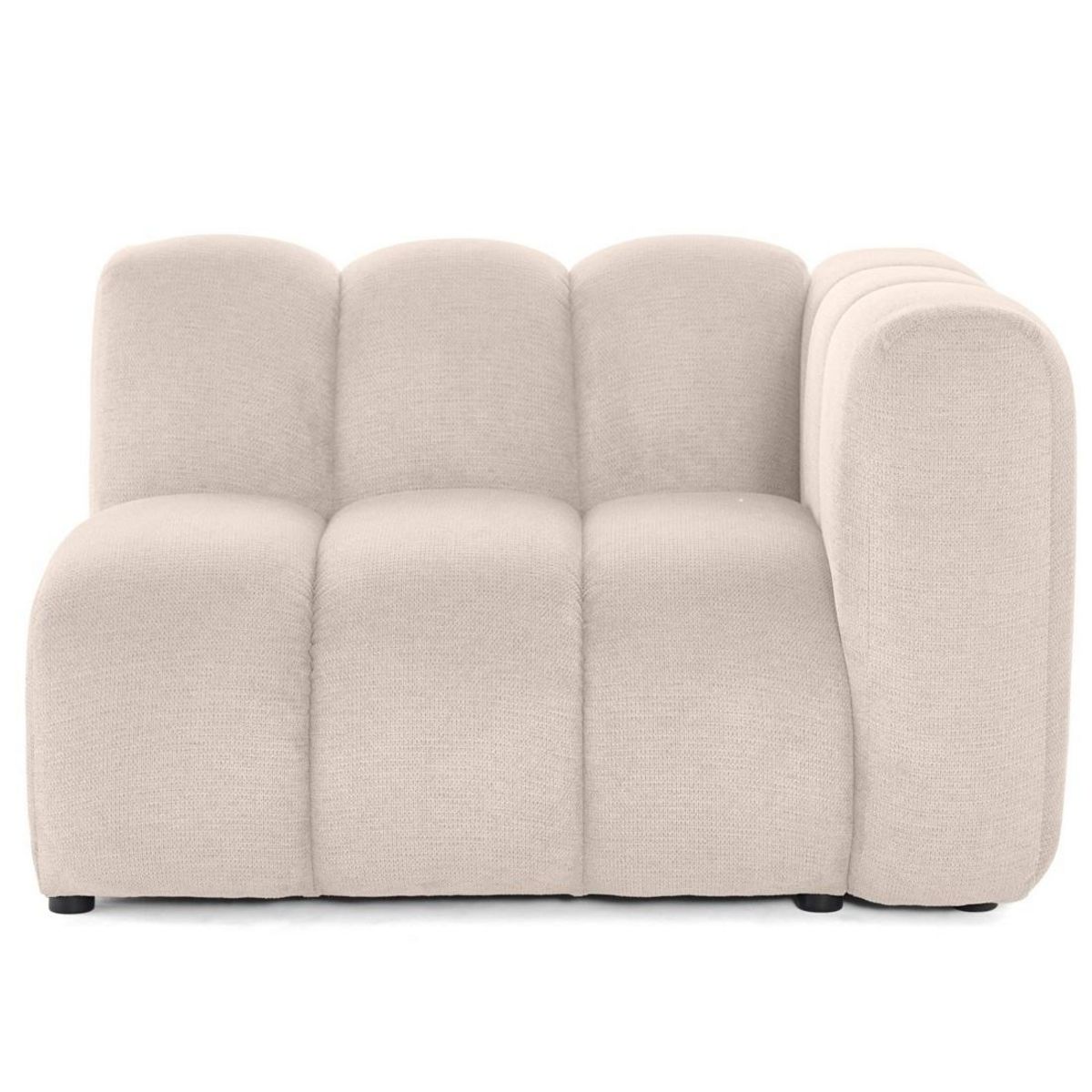 LISA DESIGN Debbie - module d'assise droit en tissu texturé