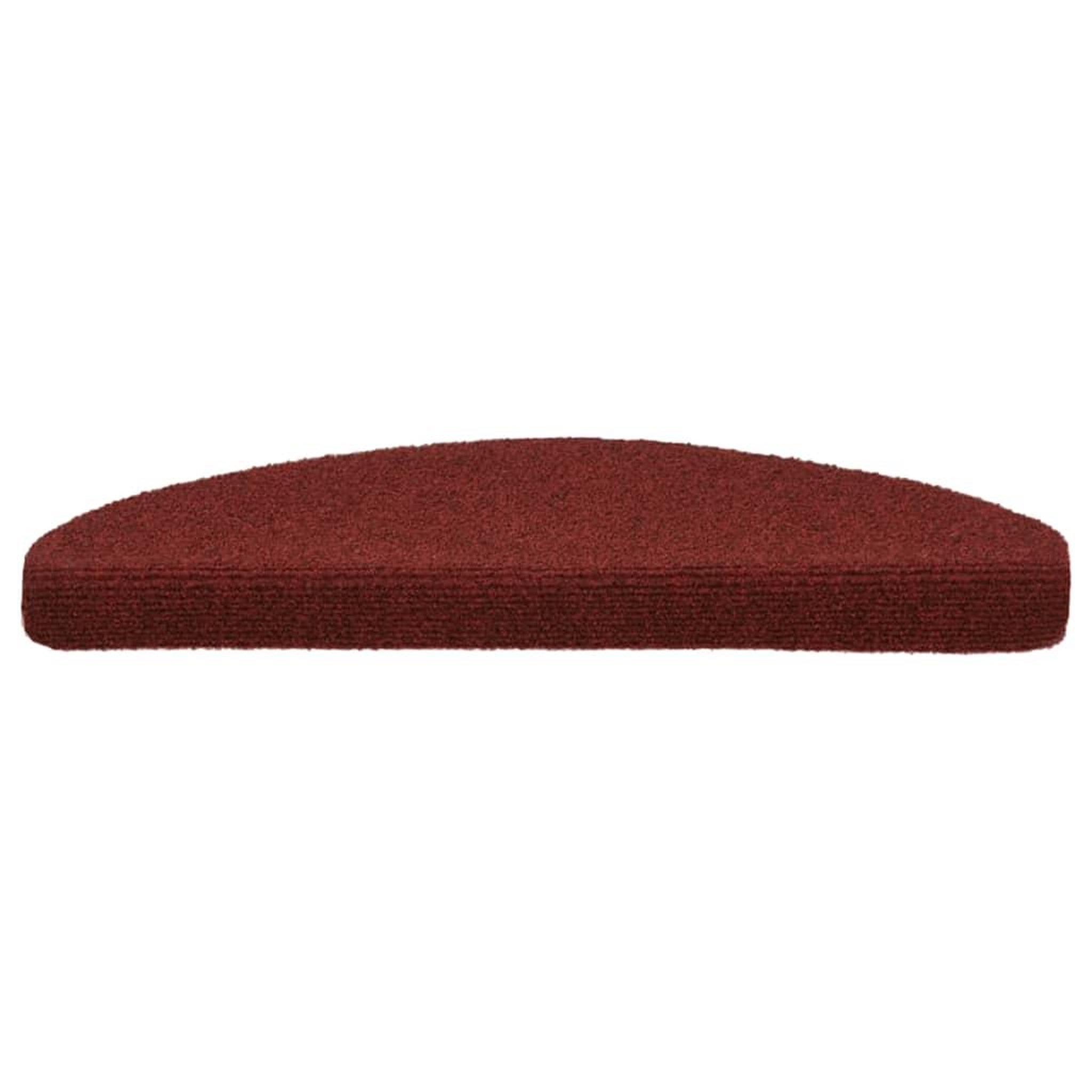 Voir la diapositive 4 : VIDAXL Tapis d'escalier auto-adhesif Poinçon aiguillete 15 pcs Rouge