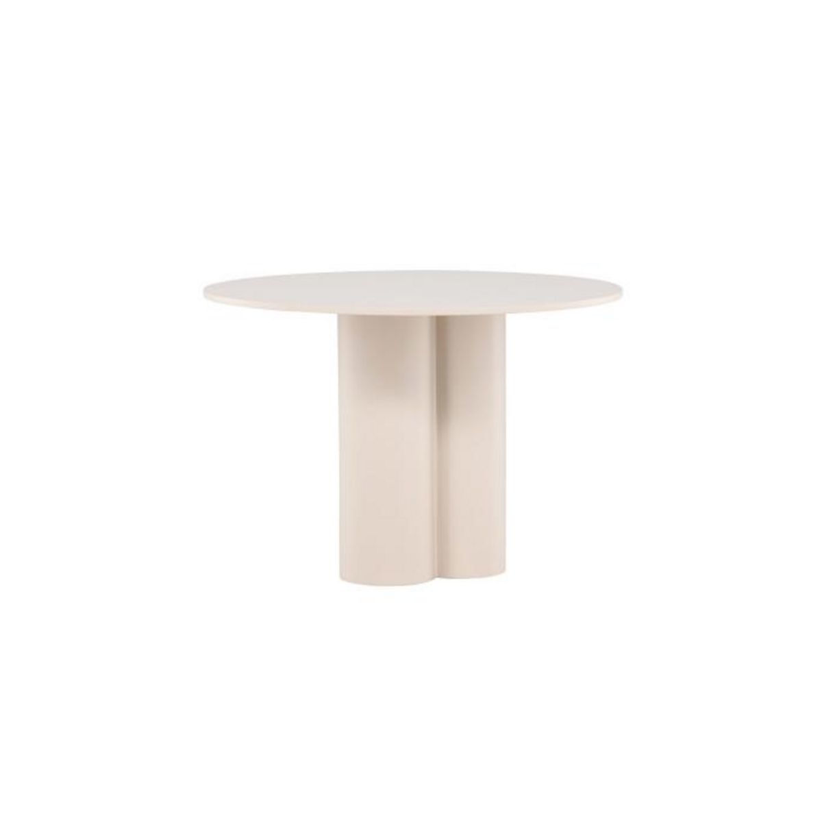 Paris Prix Table à Manger Ronde  Olivia  110cm Beige