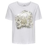 JACQUELINE DE YONG T Shirt  Femme JDY  ouisa. Coloris disponibles : Blanc