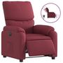 Voir la diapositive 2 : VIDAXL Fauteuil inclinable electrique Rouge bordeaux Tissu