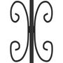 Voir la diapositive 5 : VIDAXL Portail et sommet de lance Noir 406x120 cm Acier enduit poudre