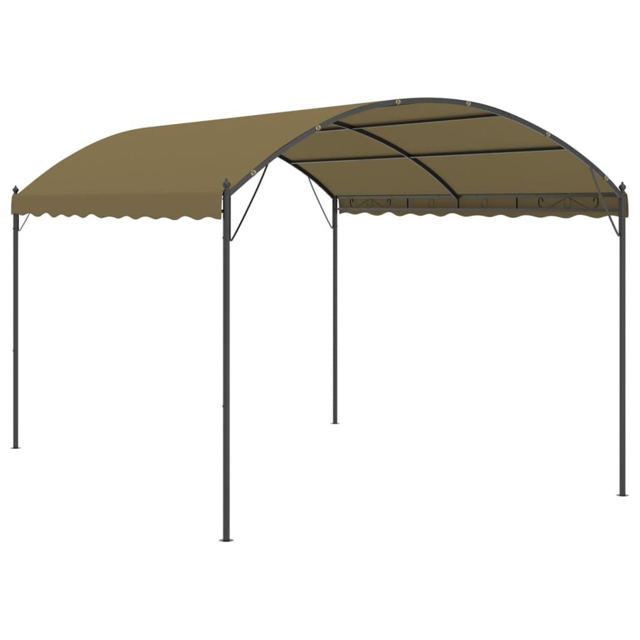 VIDAXL Belvedere 4x3x2,6 m taupe 180 g/m^2