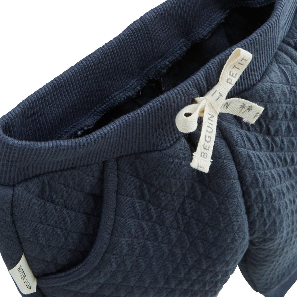 Petit Béguin Ensemble bébé sweat-shirt et pantalon en molleton Félintrépide