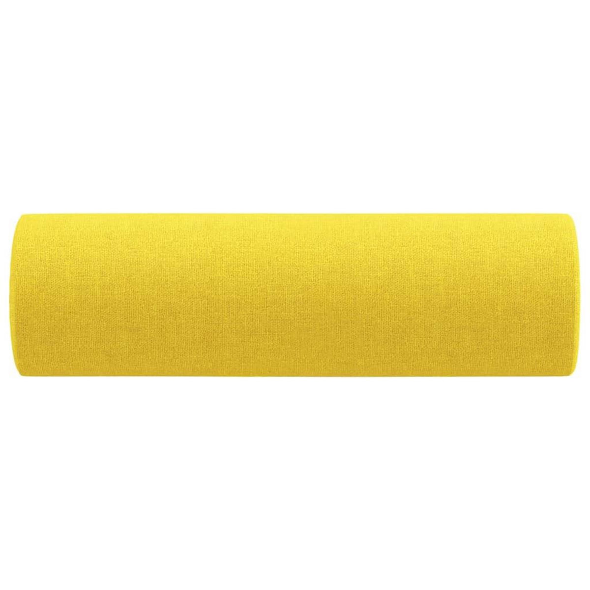 VIDAXL Coussins decoratifs lot de 2 Jaune clair Ø15x50 cm Tissu