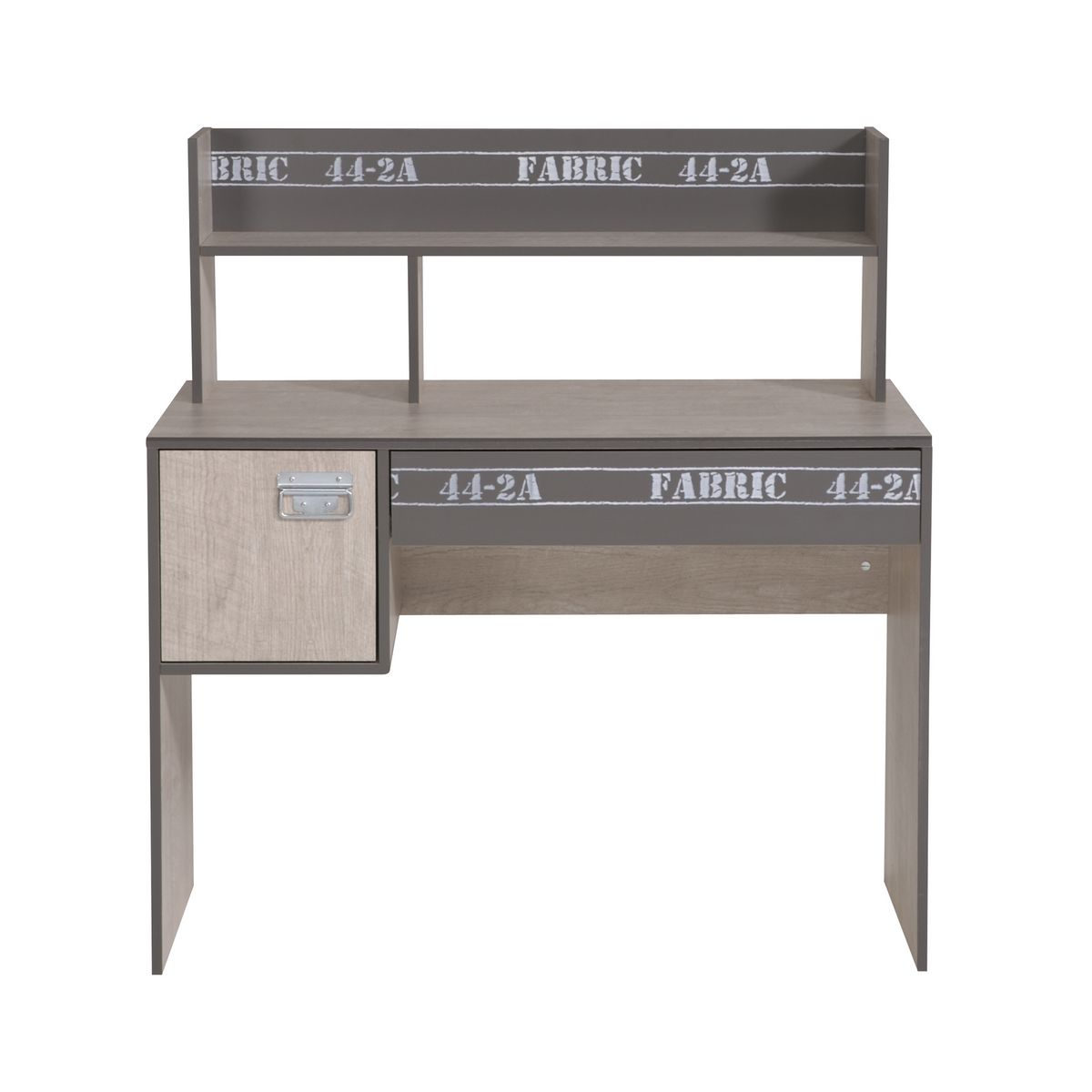 Bureau enfant 1 porte 1 tiroir 1 étagère style industriel L108cm LOFTY