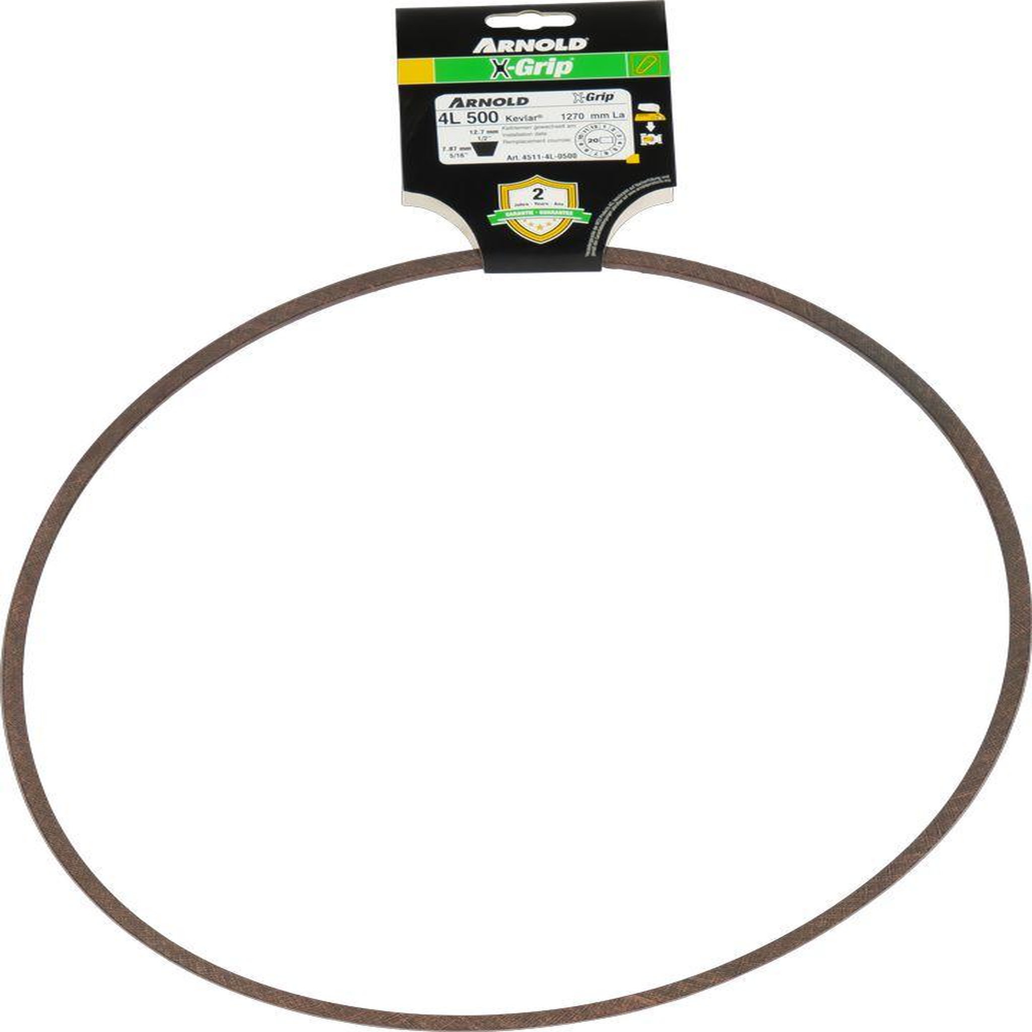 ARNOLD Courroie trapézoïdale x-grip v de type 4l500