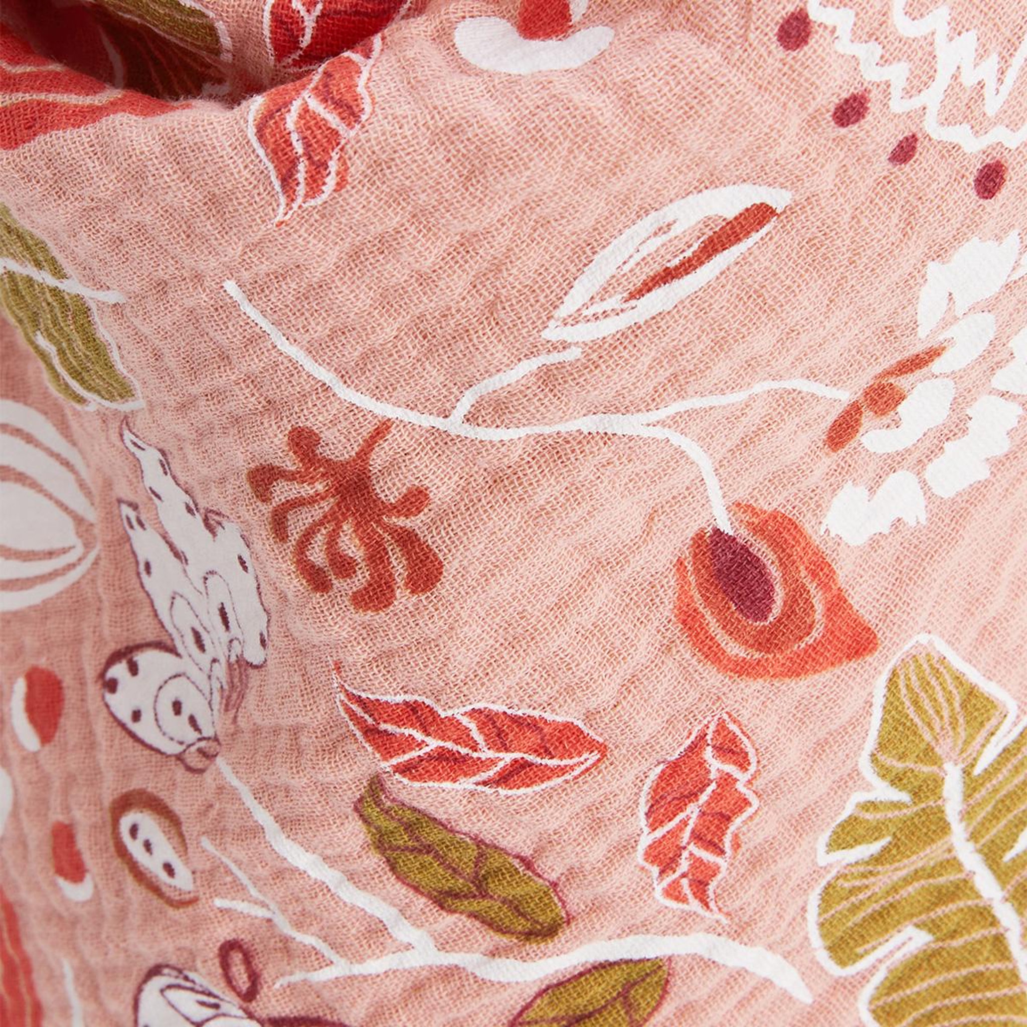 Voir la diapositive 3 : PETIT BEGUIN Foulard en gaze de coton mindanao 50 x 50 cm