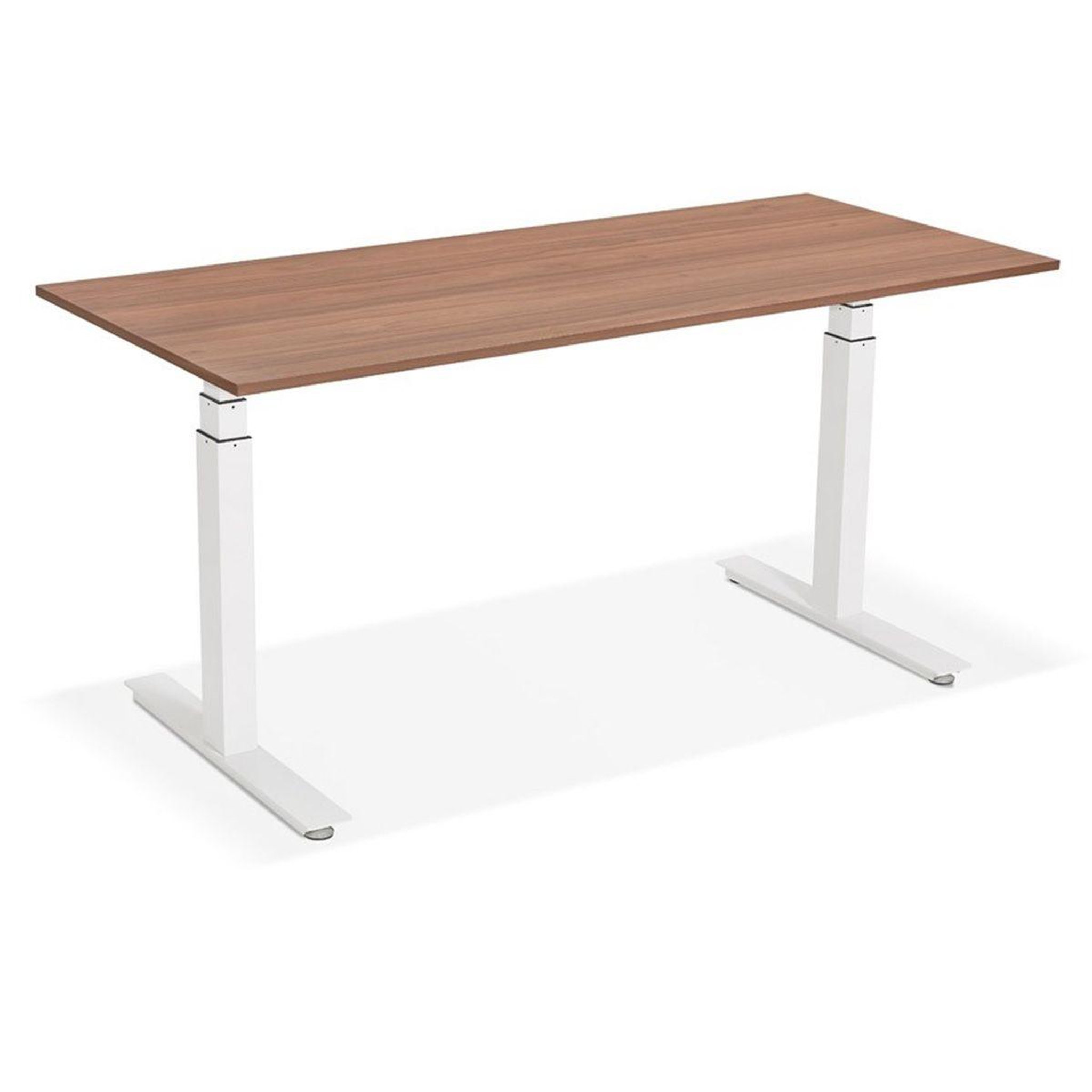 Voir la diapositive 4 : Paris Prix Bureau design réglable  électrique  160cm noyer