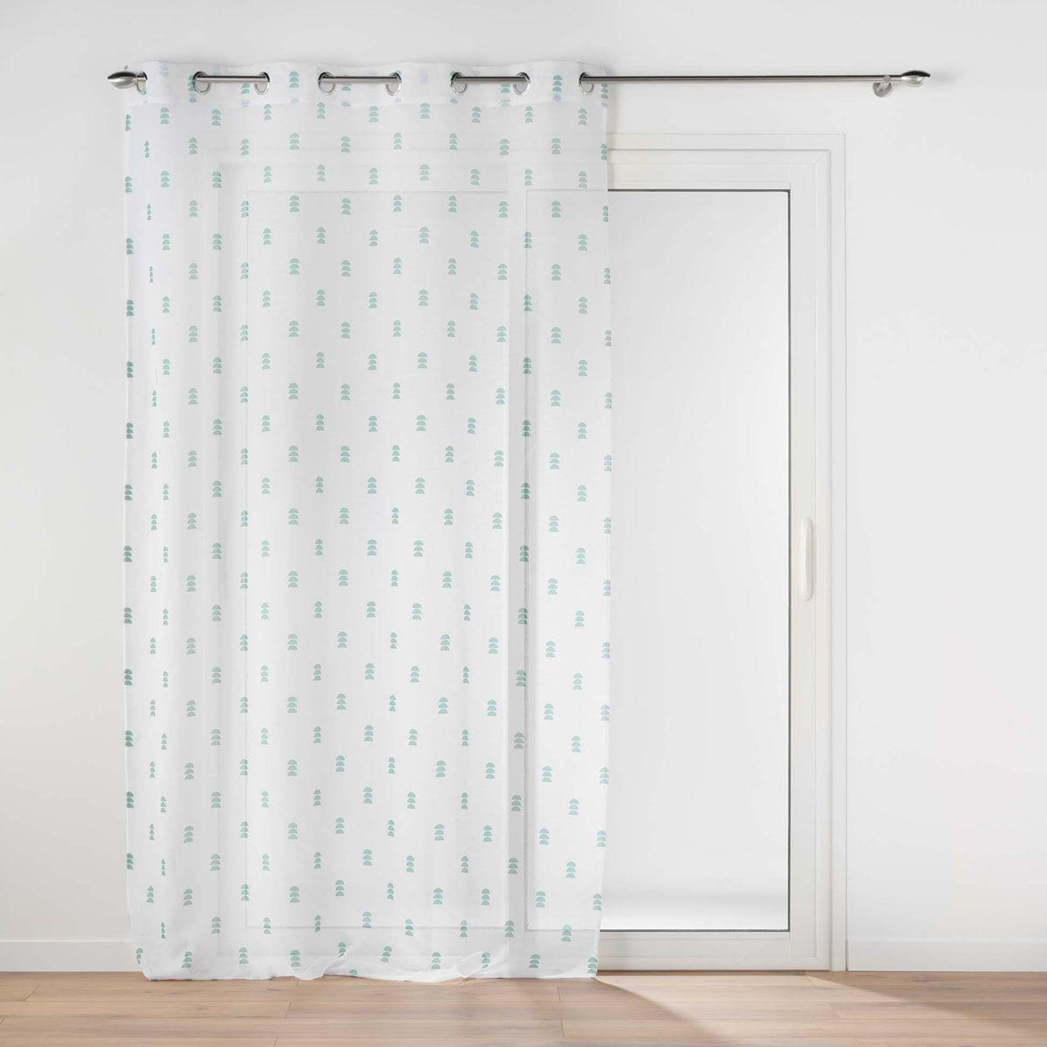 Douceur d'Intérieur Rideau voilage à œillets  geokid  140x240cm sauge