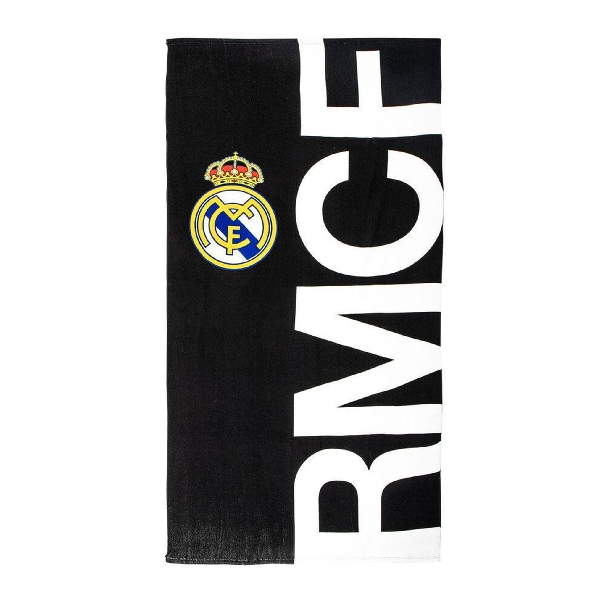 SPORTZONE Real Madrid Serviette de Plage Noire/Blanche Sport Zone 140x70cm