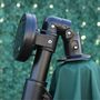 Voir la diapositive 6 : OUTSUNNY Parasol déporté octogonal parasol LED inclinable manivelle piètement acier dim. Ø 3 x 2,6H m vert