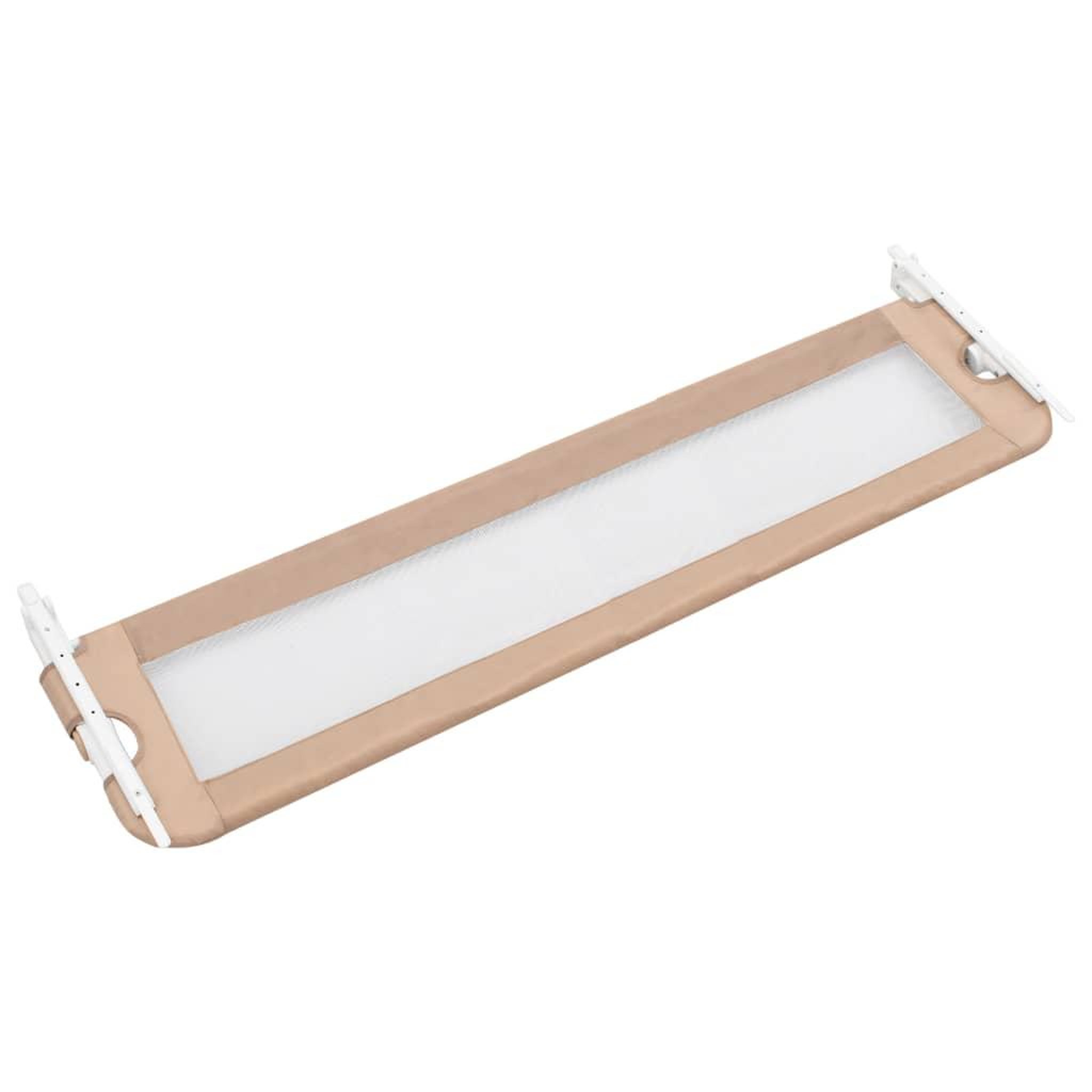 Voir la diapositive 4 : VIDAXL Barriere de lit enfant Taupe 150x42 cm Polyester