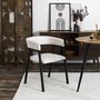 Voir la diapositive 2 : The Home Deco Factory Lot de 2 fauteuils design en tissu côtelé SCOTT