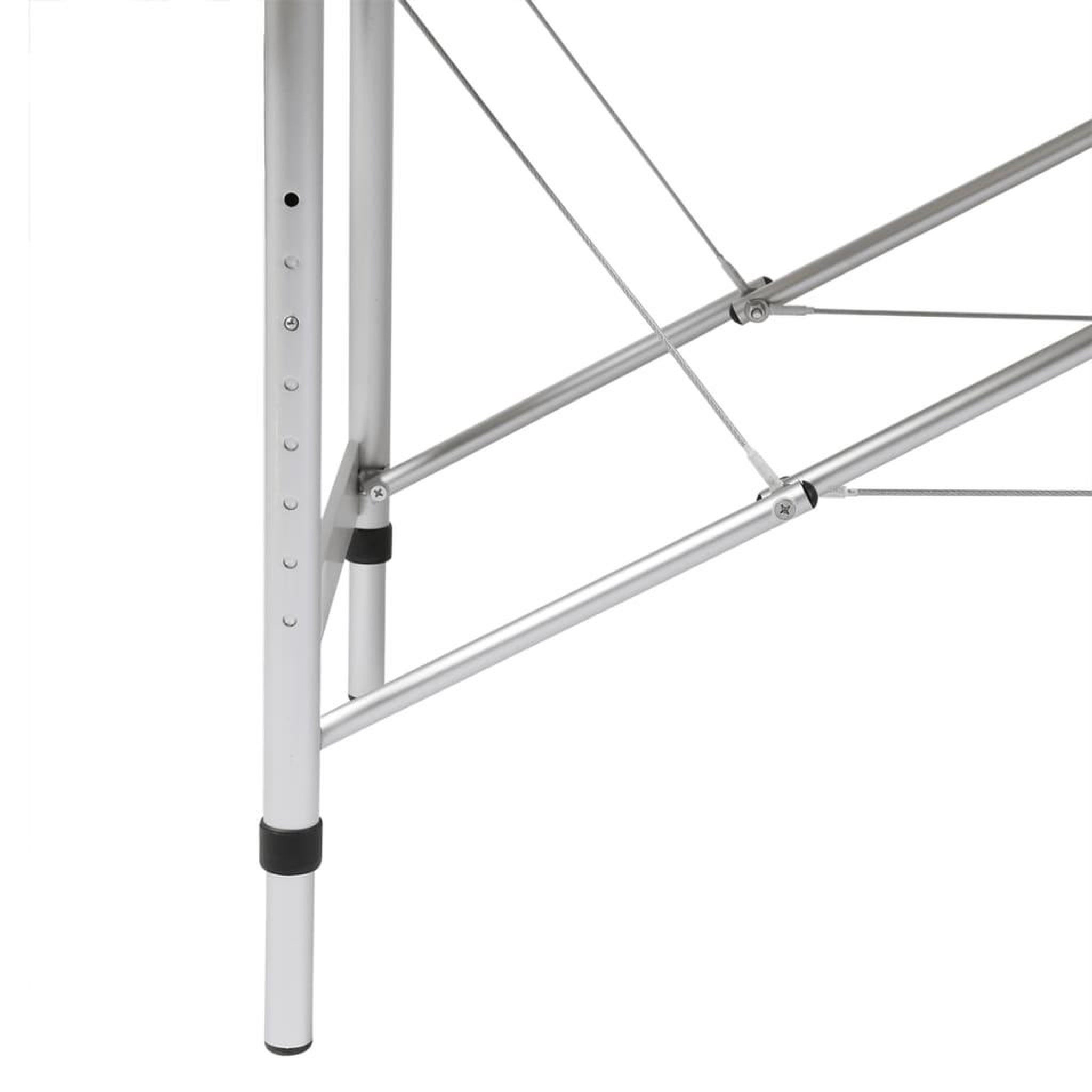 Voir la diapositive 5 : VIDAXL Table de massage pliable Blanc creme 2 zones cadre en aluminium