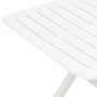 Voir la diapositive 5 : VIDAXL Table pliable de jardin Blanc 79x72x70 cm Plastique