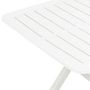 Voir la diapositive 5 : VIDAXL Table pliable de jardin Blanc 79x72x70 cm Plastique