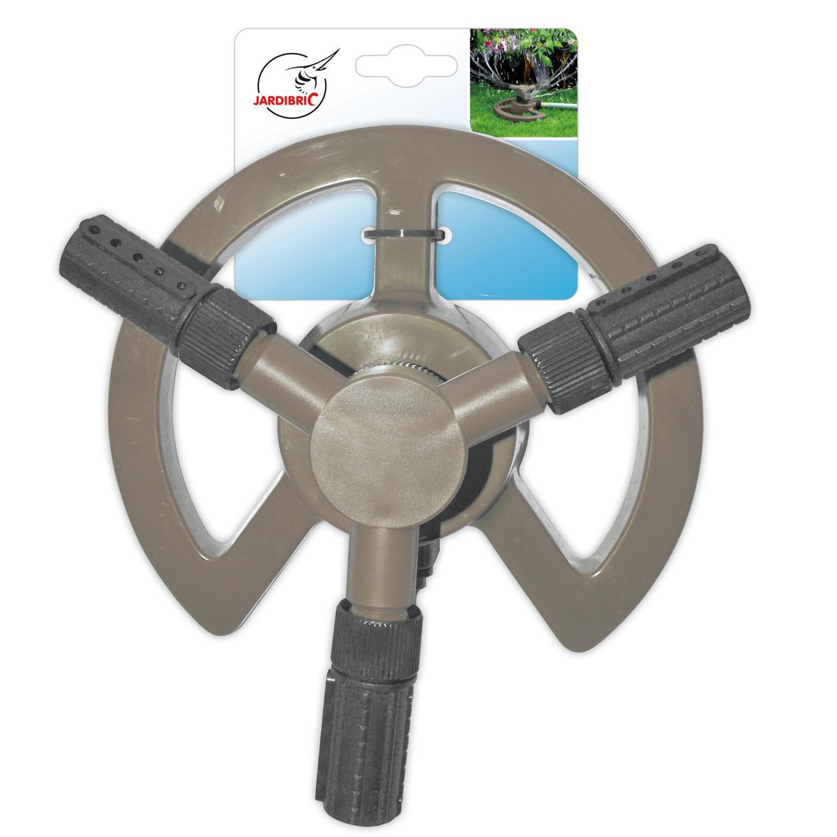 Jardibric Arroseur rotatif 3 bras sur embase