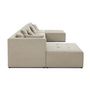 Voir la diapositive 4 : LISA DESIGN Amalfi - canapé modulable panoramique en u - 7 places - en tissu