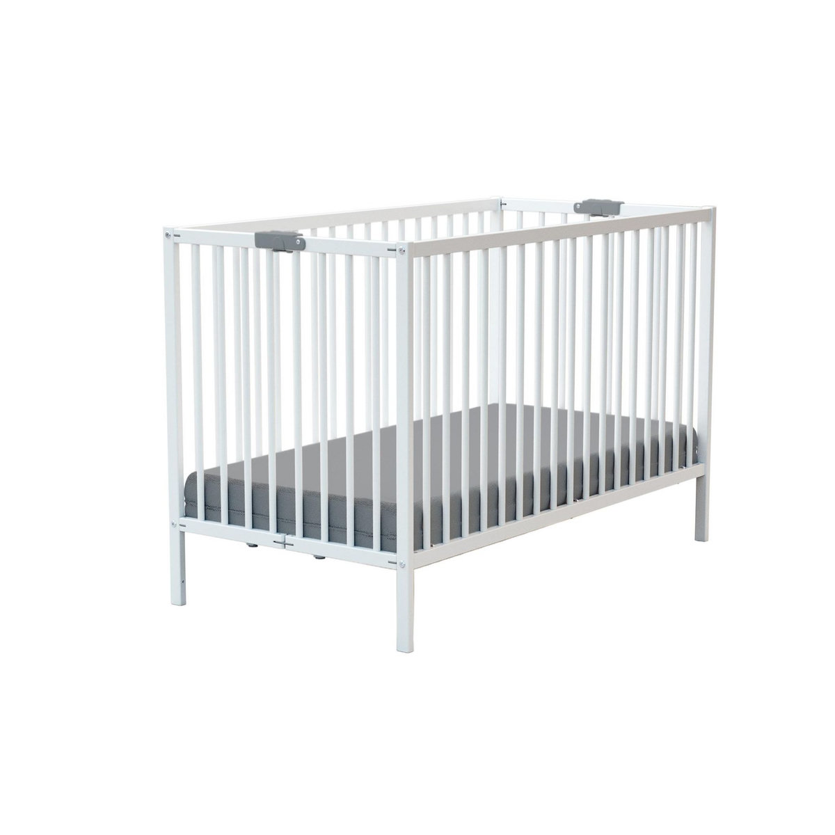WEBABY Lit bébé pliant en bois 60 x 120 cm FLEX