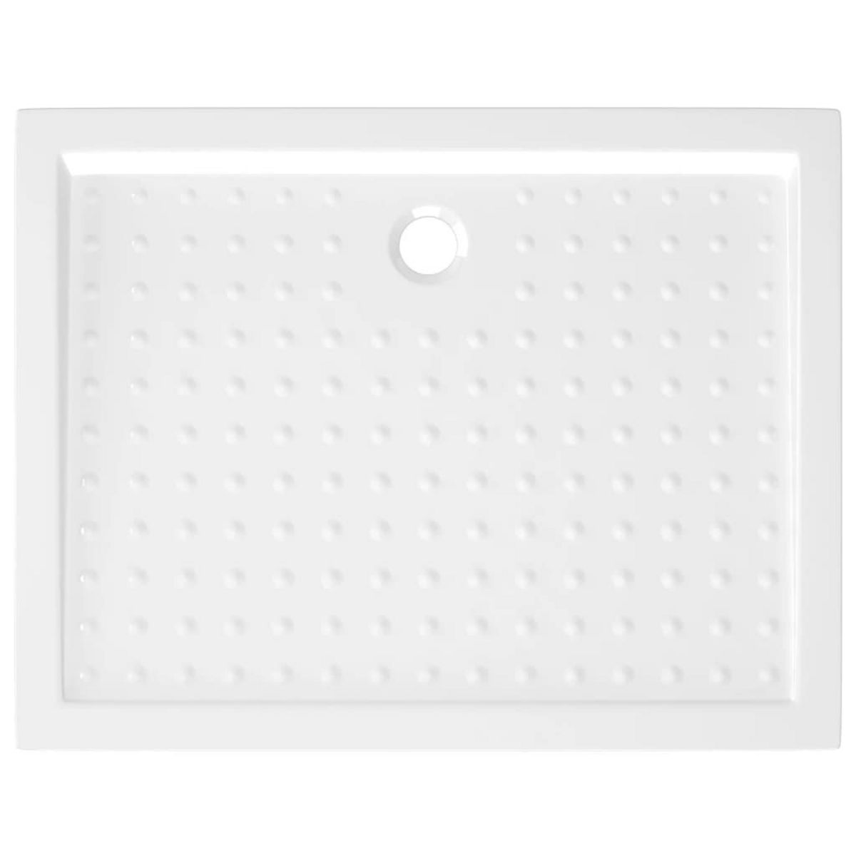 VIDAXL Receveur de douche avec picots Blanc 90x70x4 cm ABS