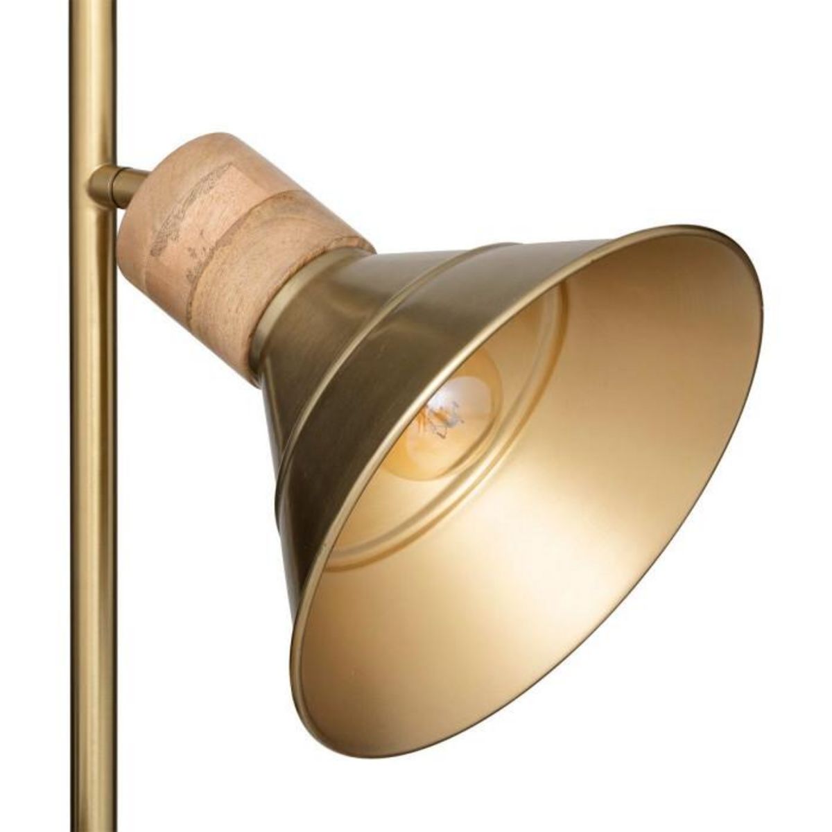 ATMOSPHERA Lampadaire 2 Têtes Design  Bota  151cm Or