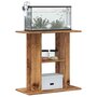 Voir la diapositive 3 : VIDAXL Support d aquarium vieux bois 60x30x60 cm bois d ingénierie