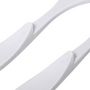Voir la diapositive 2 : FIVE Couverts à Salade  Wave  29cm Blanc