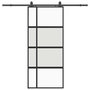 Voir la diapositive 2 : VIDAXL Porte coulissante avec kit de quincaillerie noir 90x205 cm