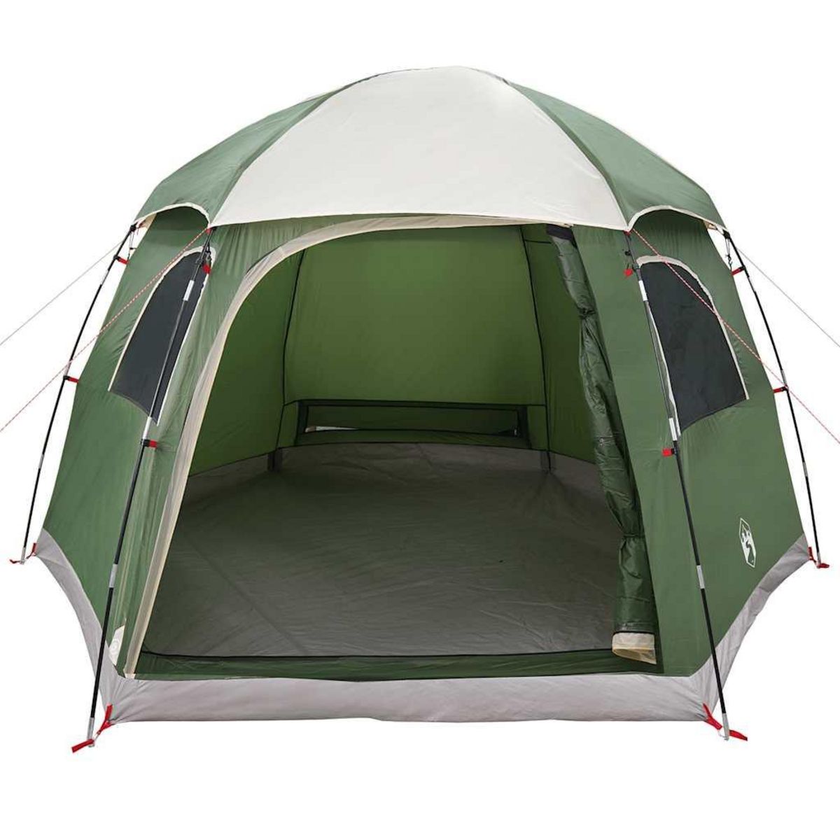VIDAXL Tente de familiale igloo 6 personnes vert impermeable