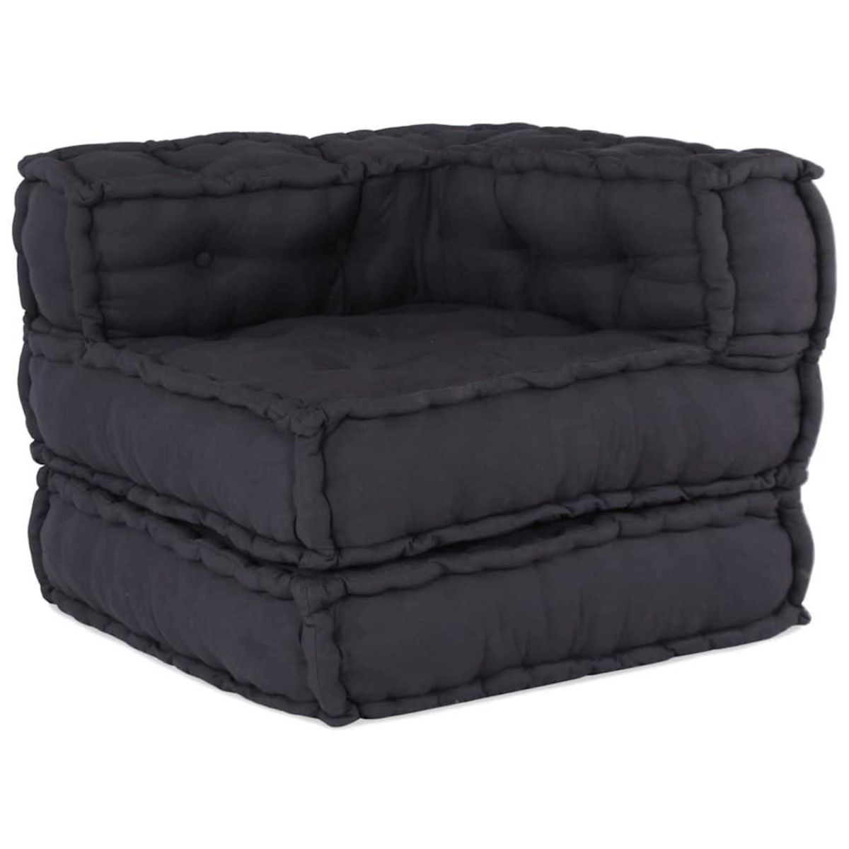VIDAXL Pouf modulaire anthracite 70x70x54 tissu