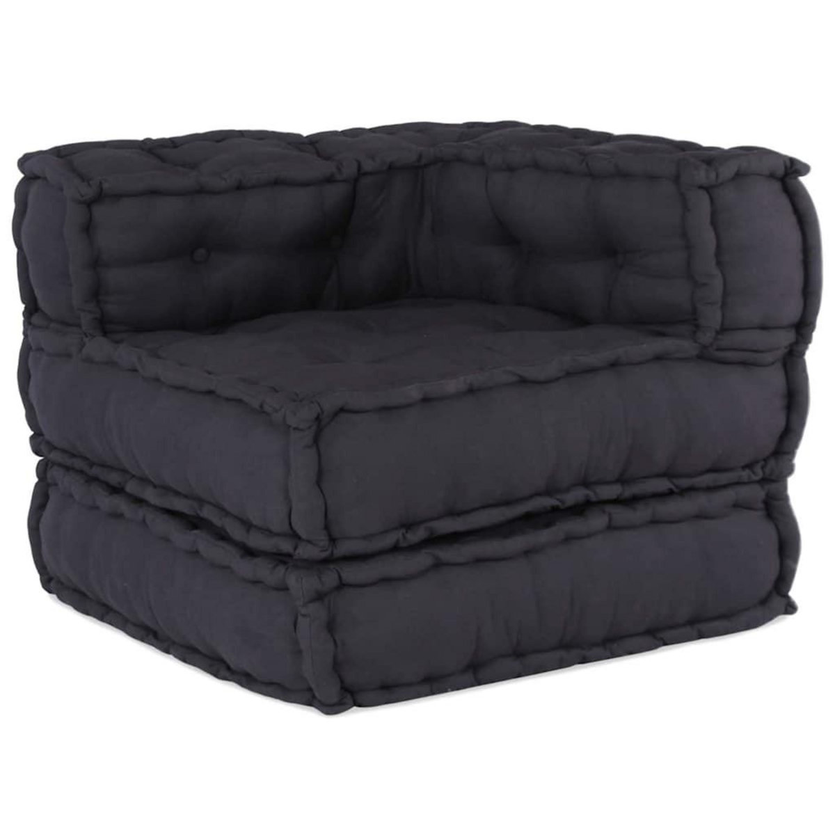 VIDAXL Pouf modulaire anthracite 70x70x54 tissu