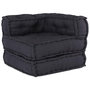 Voir la diapositive 1 : VIDAXL Pouf modulaire anthracite 70x70x54 tissu