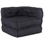 Voir la diapositive 1 : VIDAXL Pouf modulaire anthracite 70x70x54 tissu
