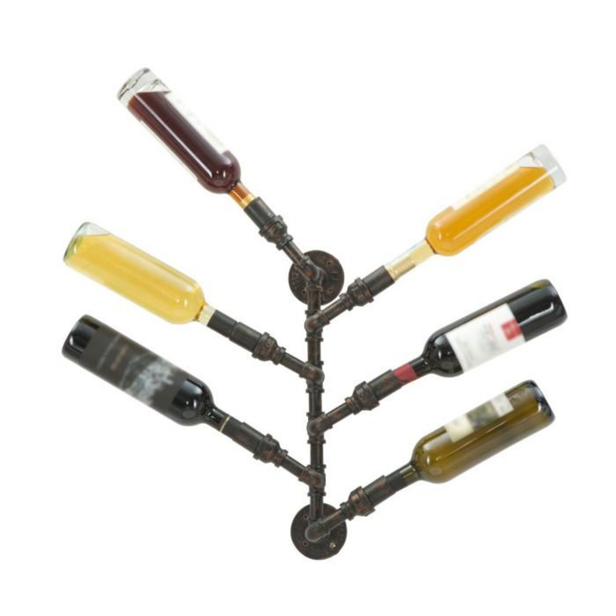 Paris Prix Porte-Bouteilles Mural 6 Emplacements  Manhattan  55cm Noir